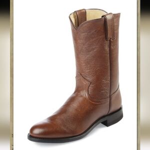 Justin 3714 Men's Classic Roper Boot with Tan Corona Cowhide Size 8.5B